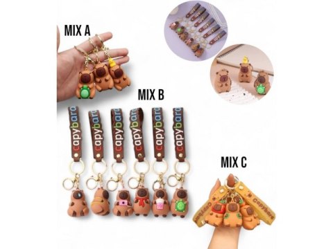 Brelok w motywie kapibary w mixie wzorów bre-kapi-12 Brelok w motywie kapibary w mixie wzorów bre-kapi-12