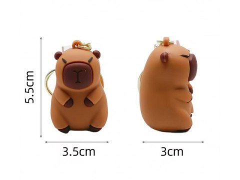 Brelok w motywie kapibary w mixie wzorów bre-kapi-12 Brelok w motywie kapibary w mixie wzorów bre-kapi-12
