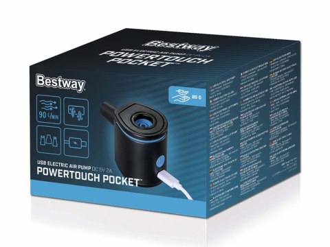 Elektryczna pompka powietrza USB + końcówki 62289 Bestway Elektryczna pompka powietrza USB + końcówki 62289 Bestway