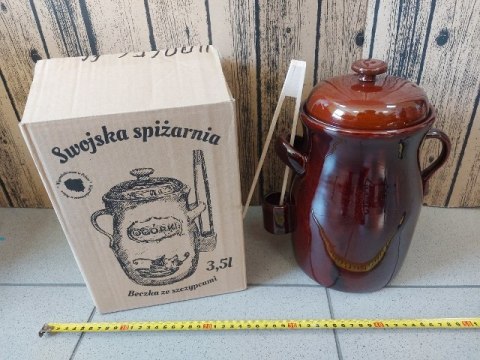 Garnek 3,5l KAMIONKA BRĄZ Garnek 3,5l KAMIONKA BRĄZ