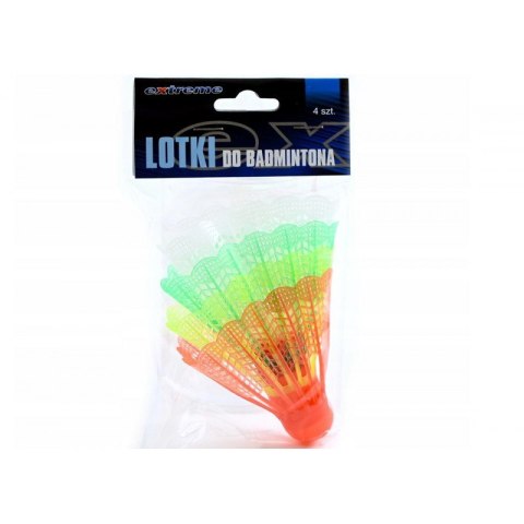 Lotki do badmintona 4szt plastikowe kolor Lotki do badmintona 4szt plastikowe kolor