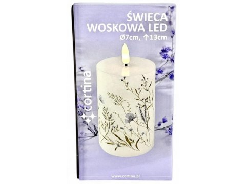 Świeczka led w obudowie z płomieniem - 13cm slc42556 Świeczka led w obudowie z płomieniem - 13cm slc42556