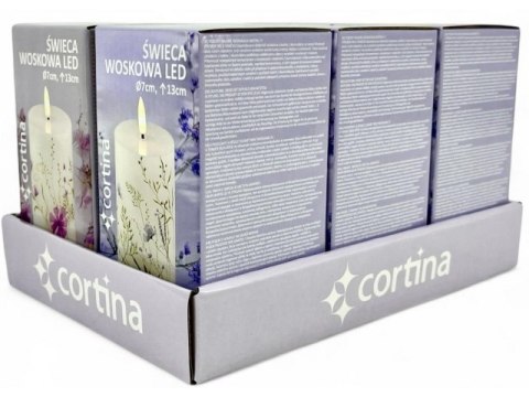 Świeczka led w obudowie z płomieniem - 13cm slc42556 Świeczka led w obudowie z płomieniem - 13cm slc42556