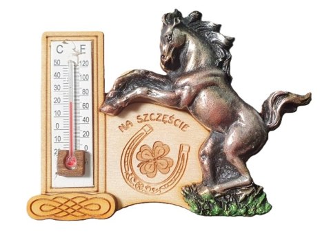 Termometr z magnesem Koń Na Szczęście 7,5 x 10 cm NR.131 Termometr z magnesem Koń Na Szczęście 7,5 x 10 cm NR.131