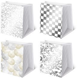 Torebki ozdobne 10szt. T-16 AVANTGARDE set 4 Białe 29 x 42 x 18,5cm