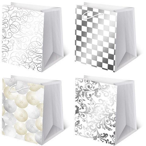 Torebki ozdobne 10szt. T-16 AVANTGARDE set 4 Białe 29 x 42 x 18,5cm Torebki ozdobne 10szt. T-16 AVANTGARDE set 4 Białe 29 x 42 x 18,5cm