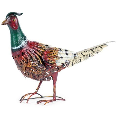 Figurka ogrodowa metalowa bażant 64x20x40 cm Figurka ogrodowa metalowa bażant 64x20x40 cm