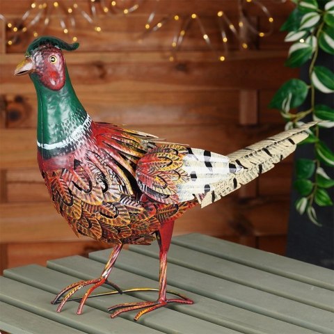 Figurka ogrodowa metalowa bażant 64x20x40 cm Figurka ogrodowa metalowa bażant 64x20x40 cm