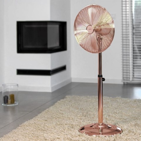 WENTYLATOR STOJĄCY PODŁOGOWY 40CM 50W METALOWY KLAUSBERG KB-7719 ROSEGOLD WENTYLATOR STOJĄCY PODŁOGOWY 40CM 50W METALOWY KLAUSBERG KB-7719 ROSEGOLD