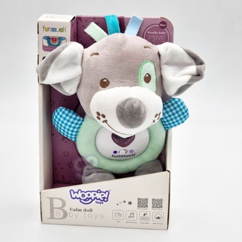 WOOPIE BABY Interaktywny Pluszak Przytulanka dla Niemowląt Światło Dźwięk Piesek Usypiacz WOOPIE BABY Interaktywny Pluszak Przytulanka dla Niemowląt Światło Dźwięk Piesek Usypiacz