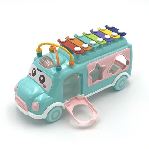 WOOPIE BABY Samochodzik Muzyczny Sorter z Cymbałkami Zielony WOOPIE BABY Samochodzik Muzyczny Sorter z Cymbałkami Zielony