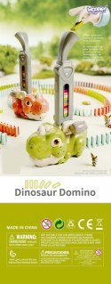 WOOPIE Elektryczna Ciuchcia Lokomotywa do Klocków Domino Dinozaur Pomarańczowy