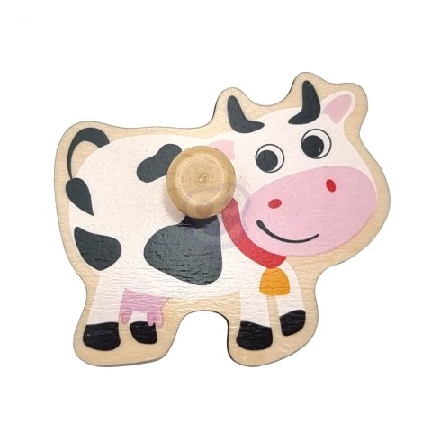 WOOPIE GREEN Drewniane Puzzle Montessori Farma z Pinezkami Do Dopasowania WOOPIE GREEN Drewniane Puzzle Montessori Farma z Pinezkami Do Dopasowania