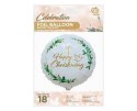 Balon foliowy Happy Christening (krzyż i gołąbek) 46cm Godan