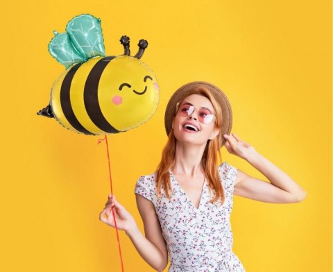 Balon foliowy Pszczoła, 50x54cm VivaParty Balon foliowy Pszczoła, 50x54cm VivaParty