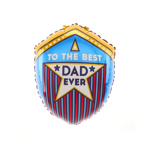 Balon foliowy To the best Dad ever 45x59cm PartyPal Balon foliowy To the best Dad ever 45x59cm PartyPal