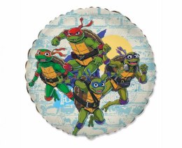 Balon foliowy okrągły - Żółwie Ninja, 18