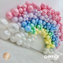 Balony Lateksowe Gemar Metaliczne Perłowe 12cm, 100 szt. Gemar