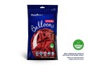 Balony lateksowe Strong, Czerwone, Pastel Poppy Red, 23cm, 100 szt. Partydeco