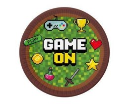 Talerzyki papierowe Game On, 18 cm, 6 szt. Godan