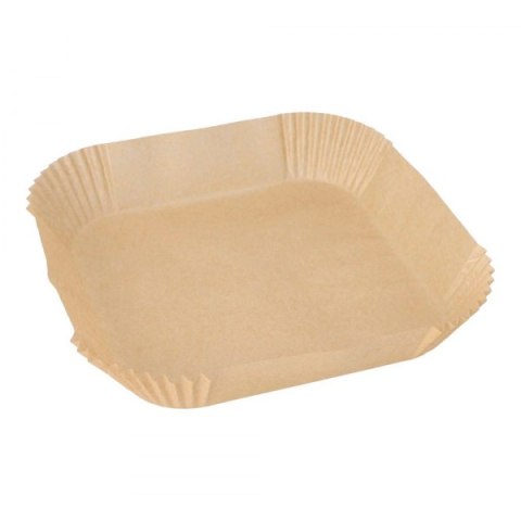 Foremki papierowe do pieczenia 20x20x4,5cm do frytownic 100szt. Foremki papierowe do pieczenia 20x20x4,5cm do frytownic 100szt.