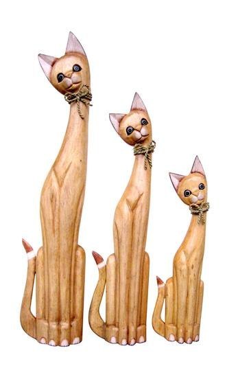 Koty drewniane 3szt 60/80/100cm - TK109L Koty drewniane 3szt 60/80/100cm - TK109L