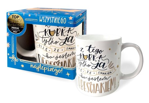 Kubek Premium 300ml Jestem Debeściakiem Q 909 Kubek Premium 300ml Jestem Debeściakiem Q 909