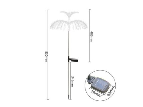 Lampa solarna 2szt. WARM WHITE / 100 MEDUZA FM209 Lampa solarna 2szt. WARM WHITE / 100 MEDUZA FM209