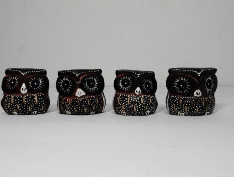 Sowy 4szt 4cm MS25-16 Sowy 4szt 4cm MS25-16