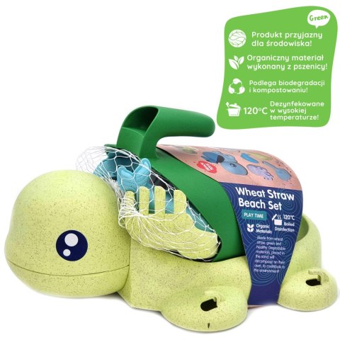WOOPIE GREEN Zestaw 2w1 do Piasku i Wanny Żółwik Zielony 8 el. BIODEGRADOWALNY ORGANICZNY MATERIAŁ WOOPIE GREEN Zestaw 2w1 do Piasku i Wanny Żółwik Zielony 8 el. BIODEGRADOWALNY ORGANICZNY MATERIAŁ