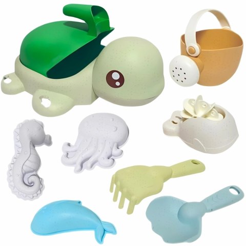 WOOPIE GREEN Zestaw 2w1 do Piasku i Wanny Żółwik Zielony 8 el. BIODEGRADOWALNY ORGANICZNY MATERIAŁ WOOPIE GREEN Zestaw 2w1 do Piasku i Wanny Żółwik Zielony 8 el. BIODEGRADOWALNY ORGANICZNY MATERIAŁ