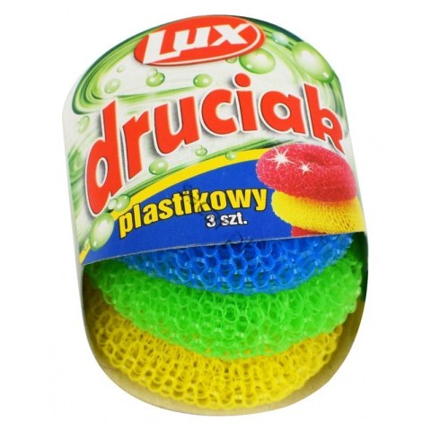 Druciak plastikowy 3szt. LUX