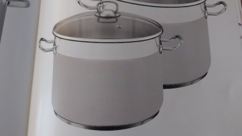 Garnek BIG 17l ze stali nierdzewnej + szklana pokrywka | 400121 fi-30 VITALO Garnek BIG 17l ze stali nierdzewnej + szklana pokrywka | 400121 fi-30 VITALO