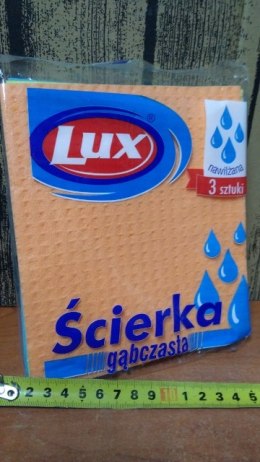 Ścierka gąbczasta 3szt LUX