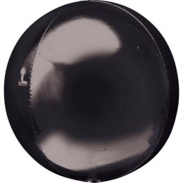 Balon Orbz kula czarna 3D 40 cm Amscan / Anagram