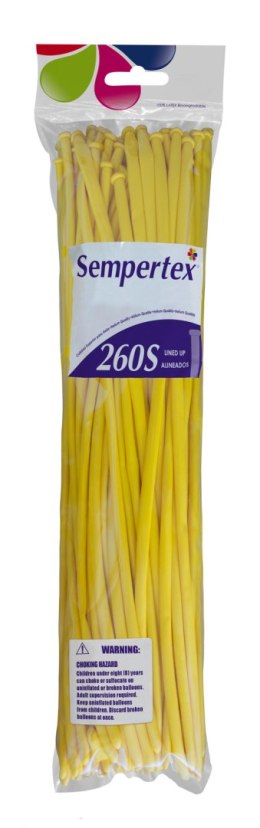 Balony do modelowania Sempertex 260 białe Nozzle Up, 50 szt. Sempertex