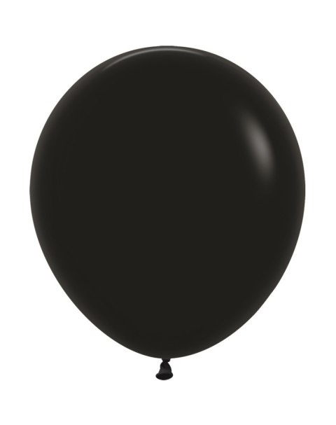 Balony lateksowe Sempertex, Black, 45cm, 1szt. Sempertex