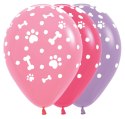 Balony lateksowe Sempertex Łapki, Psi Patrol 30cm, 25szt. Sempertex