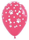 Balony lateksowe Sempertex Łapki, Psi Patrol 30cm, 25szt. Sempertex