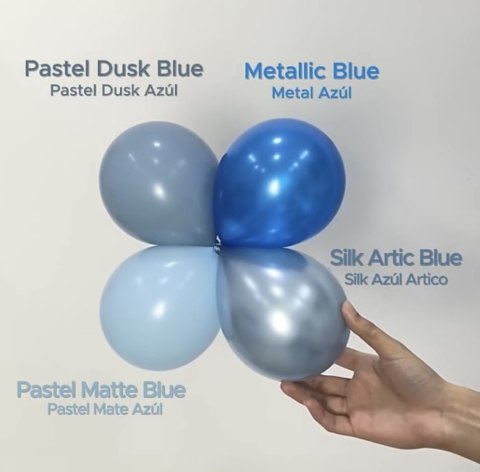 Balony lateksowe Sempertex, Pastel Matte Blue, 60cm, 10 szt. Sempertex Balony lateksowe Sempertex, Pastel Matte Blue, 60cm, 10 szt. Sempertex