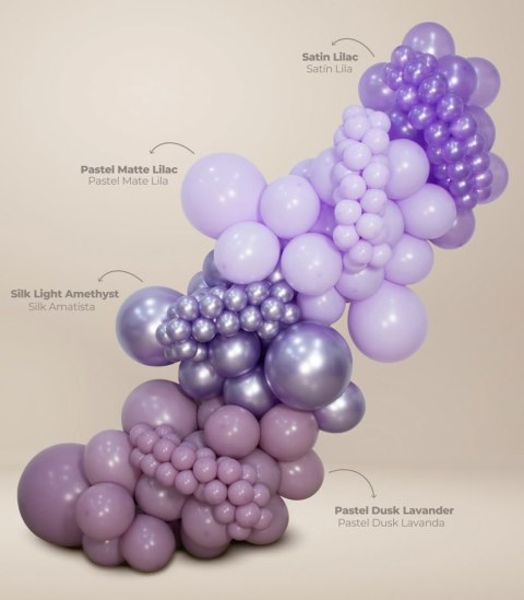 Balony lateksowe Sempertex, Pastel Matte Lilac, 12cm, 50szt. Sempertex Balony lateksowe Sempertex, Pastel Matte Lilac, 12cm, 50szt. Sempertex