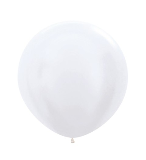 Balony lateksowe Sempertex, Pearl White, 60cm, 1szt. Sempertex
