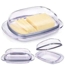 MASELNICZKA PLASTIKOWA MASELNICA PRZEZROCZYSTA POJEMNIK NA MASŁO HOBBY LIFE 127131