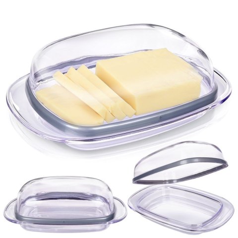 MASELNICZKA PLASTIKOWA MASELNICA PRZEZROCZYSTA POJEMNIK NA MASŁO HOBBY LIFE 127131 MASELNICZKA PLASTIKOWA MASELNICA PRZEZROCZYSTA POJEMNIK NA MASŁO HOBBY LIFE 127131
