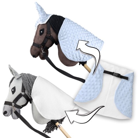 Derka i nauszniki Skippi dla Hobby Horse - błękit- prezent na dzień dziecka Derka i nauszniki Skippi dla Hobby Horse - błękit- prezent na dzień dziecka