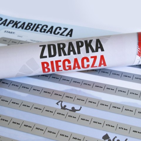 Zdrapka Biegacza prezent PLAKAT mapa maraton Zdrapka Biegacza prezent PLAKAT mapa maraton