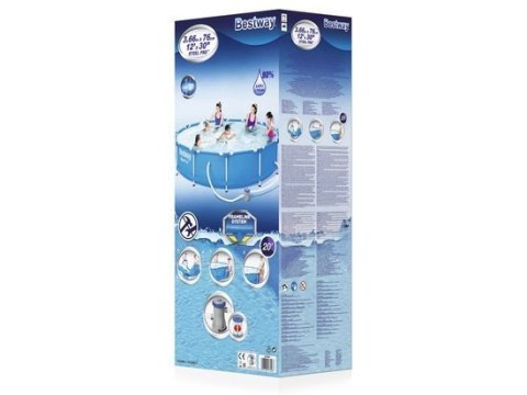Basen stelażowy 366cm x 76cm 8w1 Bestway 56681 Basen stelażowy 366cm x 76cm 8w1 Bestway 56681