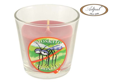 Świeca na komary w szkle AROMAT CITRONELLA 10szt. | A-196 Świeca na komary w szkle AROMAT CITRONELLA 10szt. | A-196