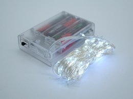 Lampki na druciku 10m 100led białe światło