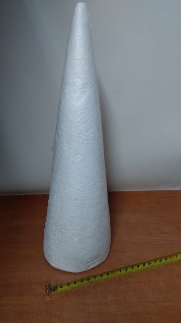 Stożek styropianowy 35cm 2szt. Stożek styropianowy 35cm 2szt.